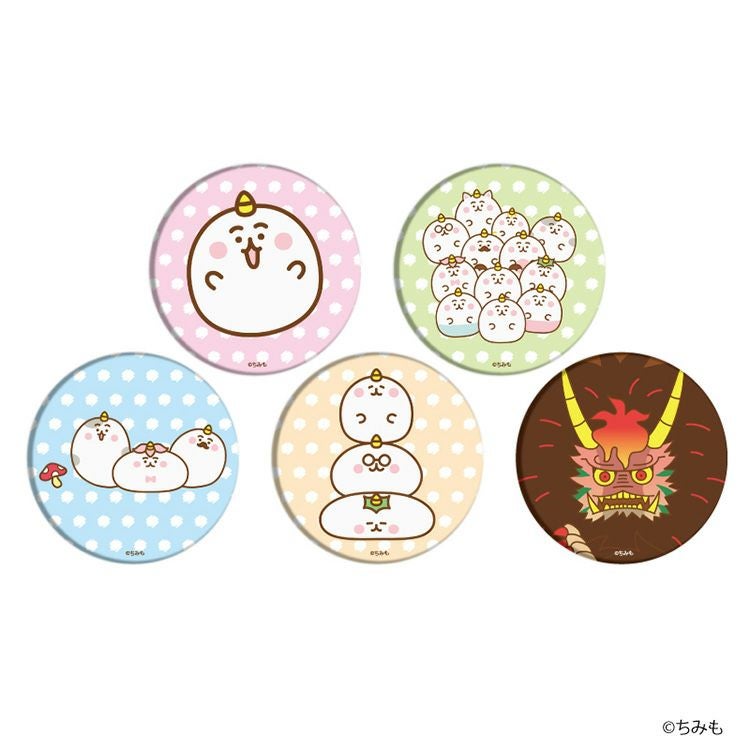 ちみも】缶バッジ全5種BOXセット BAT-CHMO-01 | カナヘイの小動物 ゆる
