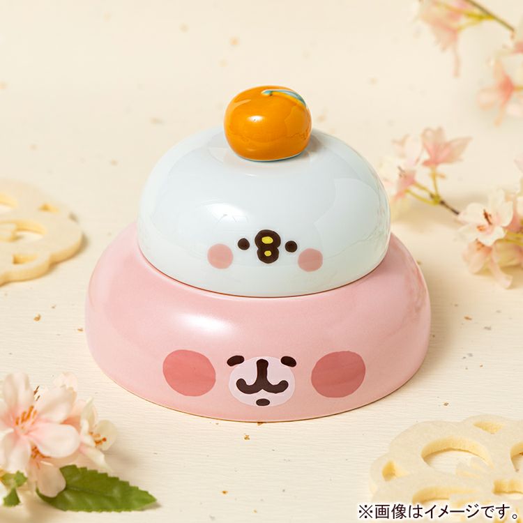 カナヘイの小動物】うつわになる鏡餅（うさぎ/ピスケ）【ゆるっと